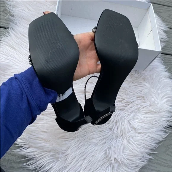 Steve Madden Rhinestone Strap Heels